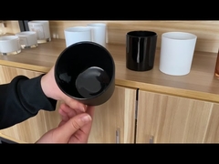 أكواب حامل شموع Tealight فارغة من الزجاج الشفاف مقاس 5.5x6.8