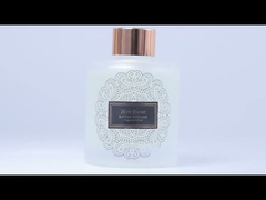 زجاجة عطر اسطوانة مربعة الشكل مع علبة هدايا