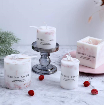AROMA HOME هدية زفاف فاخرة للسفر شمعة عمود معطر بشعار مخصص