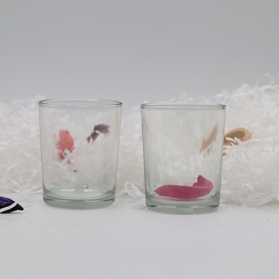 الزجاج الشفاف فارغة Tealight شمعة حامل أكواب الجرار 5.5x6.8