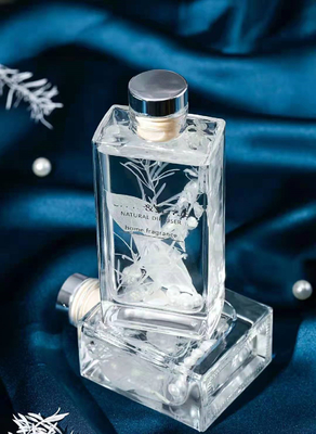 Aroma Reed Diffuser 150ml Square Perfume مجموعة هدايا فاخرة مع زهرة مجففة