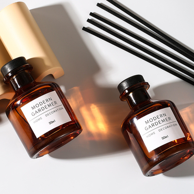 زجاجة بنية DPMA صغيرة معطر عطري وزيت 50 مل