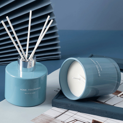 أروما هوم معطر زيت ريد ديفيوزر شمعة معطرة تصميم فريد