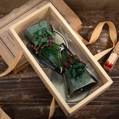 Aroma Home Custom Christmas Tree Candles تصميم جديد 140 جرام 23 ساعة حرق الوقت