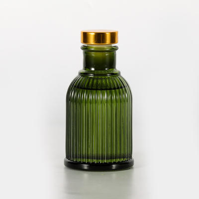 زجاجة عطر الحديقة الزجاجية ريد ناشر العلامة الخاصة 100 مل مع غطاء معدني ذهبي