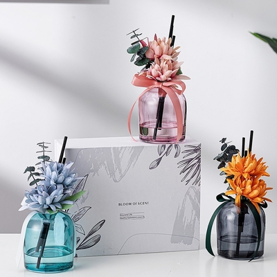 زهرة الألياف عصا العطر زجاجة عطر الزجاج جولة ريد الناشر 400 مل