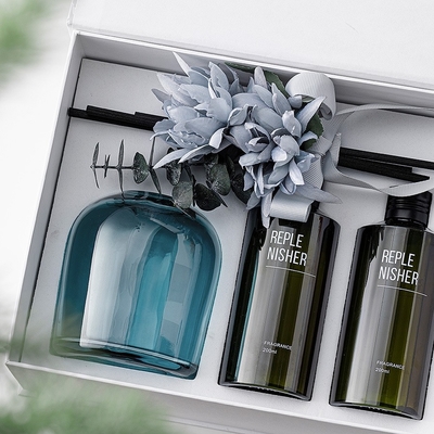 زهرة الألياف عصا العطر زجاجة عطر الزجاج جولة ريد الناشر 400 مل