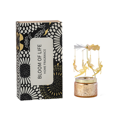 Ins Decor Relief Starry Sky Round Carousel Soy Wax شموع معطرة بالزيت العطري