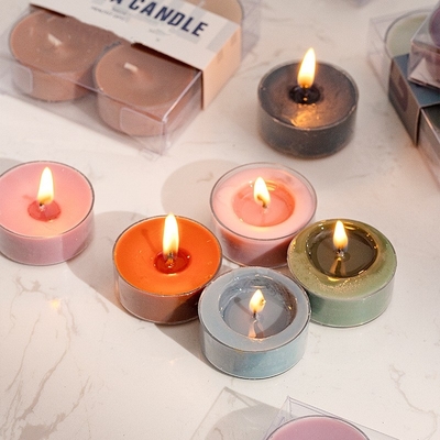 AROMA HOME 4 قطع حزمة الروائح لتقوم بها بنفسك عالية الجودة الزنجبيل البرتقال الورد العطر شموع الصويا المعطرة الشاي ضوء الشموع