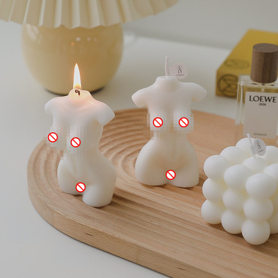 AROMA HOME اليدوية الخاصة تسمية مخصصة امرأة الجسم متعرج أنثى الجذع عارية نموذج على شكل منحوتة رائحة شمع الصويا شمعة
