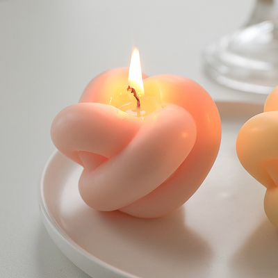 AROMA HOME اليدوية ديكور المنزل لطيف صغير تويست ماجيك الكرة عقدة شكل رائحة شمع الصويا منحوتة شمعة