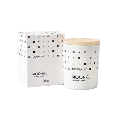 AROMA HOME Natural Christmas تستخدم على نطاق واسع متدرج على الطراز الاسكندنافي من شمع الصويا الزجاجي برطمان شمعة معطرة مع صندوق قابل للطي