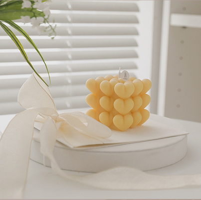 AROMA HOME INS OEM مكعب روبيك الهندسي الروائح شمع الصويا مكعب شمعة الفقاعة الشموع المعطرة للديكور المنزلي