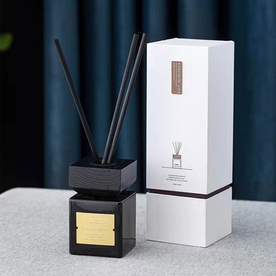 قم بتخصيص الهواء المعطر لديكور المنزل بعصا الزيت العطرية ، ناشر القصب الزجاجي الأسود