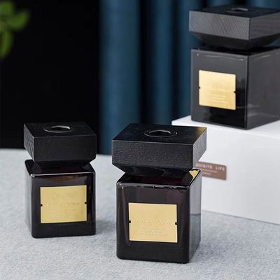 قم بتخصيص الهواء المعطر لديكور المنزل بعصا الزيت العطرية ، ناشر القصب الزجاجي الأسود