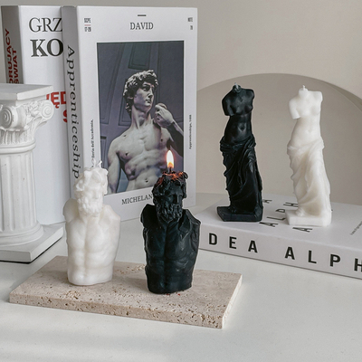 AROMA HOME رومانسية الحب الشموع المعطرة ديفيد فينوس لاوكون جسم الإنسان النحت شمع الصويا الشموع المعطرة هدايا عيد الميلاد