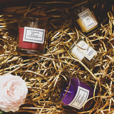AROMA HOME علامة خاصة فاخرة مخصصة للعلاج بالروائح الاسكندنافية العطر المعطرة شمع الصويا شموع برطمانات شفافة مع صندوق هدايا