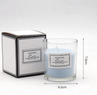 AROMA HOME علامة خاصة فاخرة مخصصة للعلاج بالروائح الاسكندنافية العطر المعطرة شمع الصويا شموع برطمانات شفافة مع صندوق هدايا