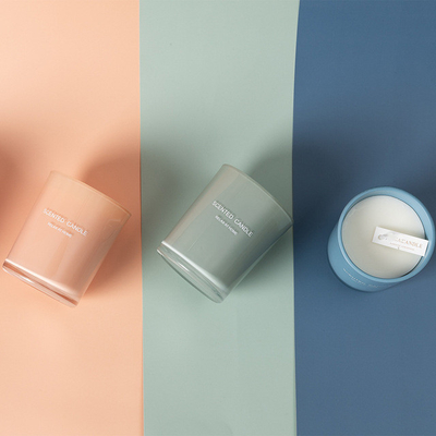 مجموعة علب الهدايا العطرية من AROMA HOME الأكثر مبيعًا مجموعة برطمان زجاجي مخصص 100٪ مجموعة شموع معطرة طبيعية
