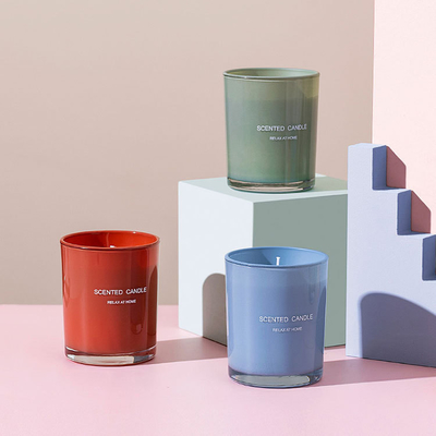 مجموعة علب الهدايا العطرية من AROMA HOME الأكثر مبيعًا مجموعة برطمان زجاجي مخصص 100٪ مجموعة شموع معطرة طبيعية