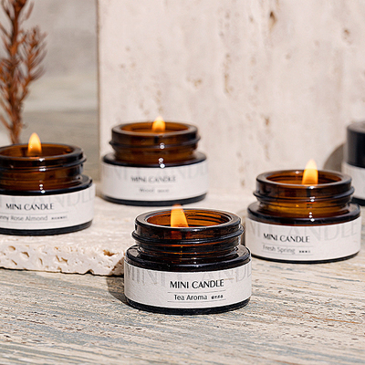 AROMA HOME الصين أفضل سعر للتسوق عيد الميلاد شمع الصويا رائحة العطر عينة 16 قطعة / المجموعة شمعة معطرة صغيرة
