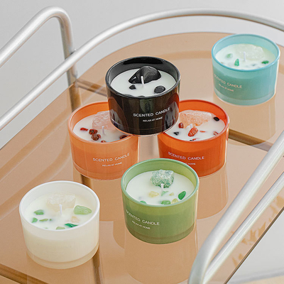 جرة شمعة صغيرة معطرة صغيرة برائحة العطر ، شعار مخصص ، تسمية خاصة بكميات كبيرة