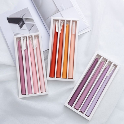 AROMA HOME شموع أعمدة معطرة بألوان مختلفة لحفلات الزفاف والعطلات