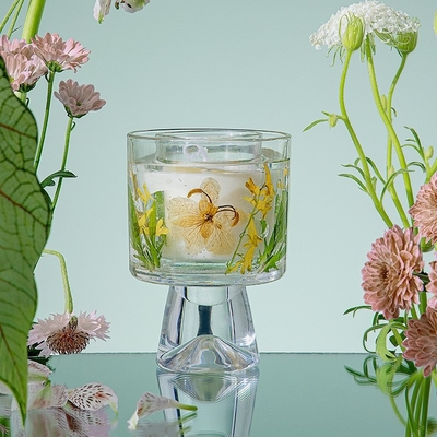 Velas Healing Immortal Flower Glass Crystal Cup Aromatherapy شمعة مع حقيبة
