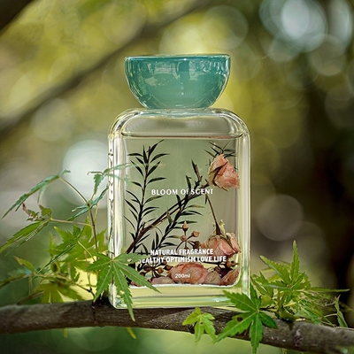 140 مللي من الضروري النفط من الراتنج غطاء مجموعة حقيبة العطر الطازج ريد الناشر مع زهرة الورد