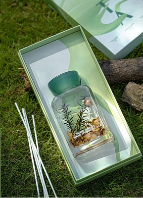 140 مللي من الضروري النفط من الراتنج غطاء مجموعة حقيبة العطر الطازج ريد الناشر مع زهرة الورد