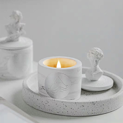 2023 ECO David Plaster Gypsum Sculpture Fragrance Gardenia Candle