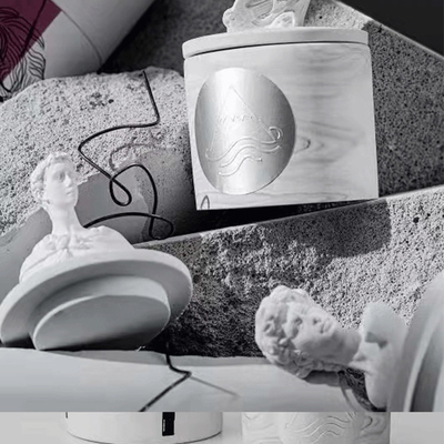 2023 ECO David Plaster Gypsum Sculpture Fragrance Gardenia Candle