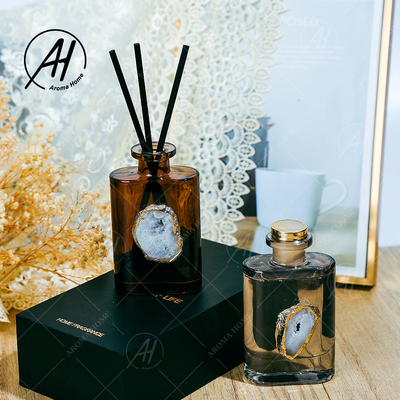 عبوة زجاجية برائحة لا حريق معطر برائحة القصب لديكور المنزل