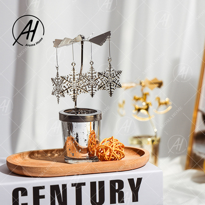 جرة الزجاج السائبة رائحة شمعة الدورية مصباح الحصان الخبب Aroma Home Candle