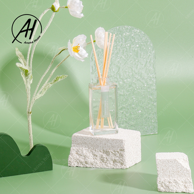 معطر الهواء بزجاجة الفندق الزجاجية العصي Reed Diffuser 100 مل مع صندوق تغليف