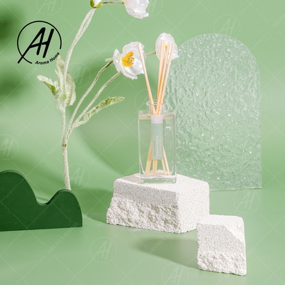 معطر الهواء بزجاجة الفندق الزجاجية العصي Reed Diffuser 100 مل مع صندوق تغليف