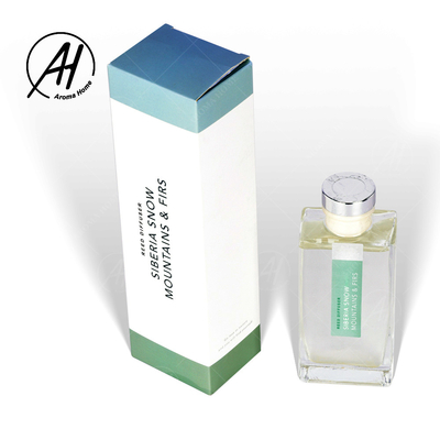 معطر الهواء بزجاجة الفندق الزجاجية العصي Reed Diffuser 100 مل مع صندوق تغليف