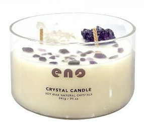 أروما هوم جلاس شمعة عضوية معطرة بشمع الصويا مع غطاء لولبي