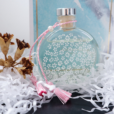 Aroma Reed Diffuser 130ml مجموعة هدايا فاخرة مع عقدة وردية وصندوق صلب