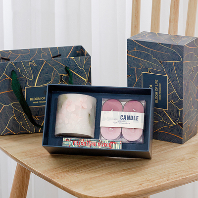 4pk ديكور الحمام Tealight الناشر شمعة مجموعة المنزل رائحة هدية مجموعة