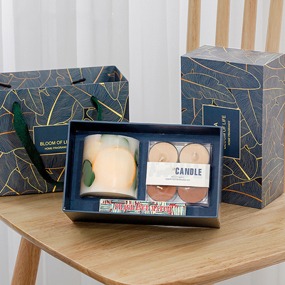 4pk ديكور الحمام Tealight الناشر شمعة مجموعة المنزل رائحة هدية مجموعة