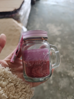 اروما هوم شمع الصويا لطيف ميسون جرة شمعة معطرة مخصصة مع مقبض