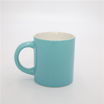 Aroma Home Shiny Blue Round Tea Cup شمعة سيراميك معطر بحجم 5.5 أونصة