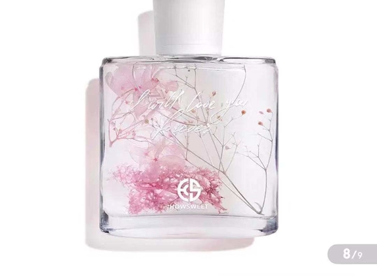 عطر روم أروما ريد ديفيوزر 100 مل مع ديكور زهور مجففة