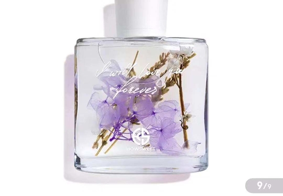 عطر روم أروما ريد ديفيوزر 100 مل مع ديكور زهور مجففة
