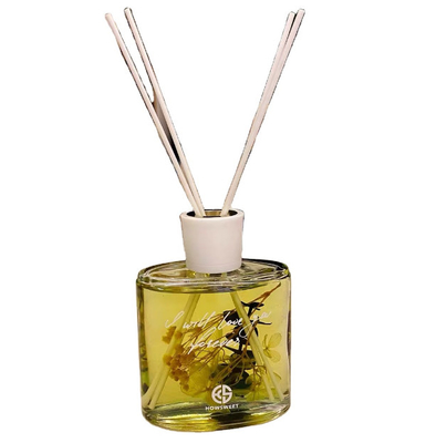 عطر روم أروما ريد ديفيوزر 100 مل مع ديكور زهور مجففة